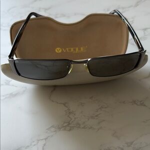 Vogue Black Rectangular Sunglasses - 548 / 6G